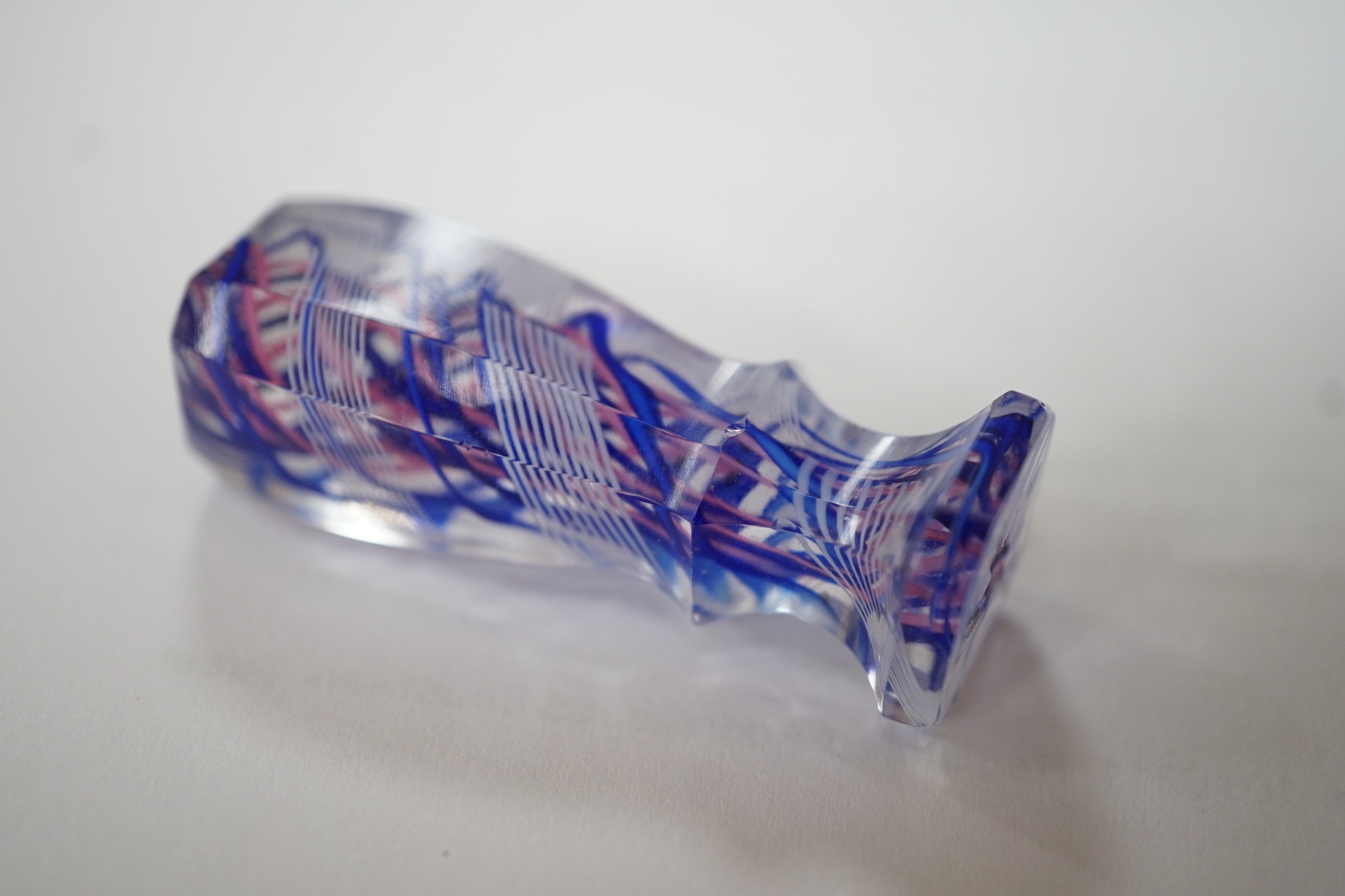 A group of various glass, hardstone etc. desk seals, to include a Chinese soapstone seal